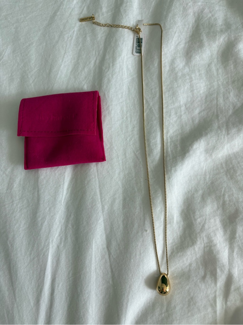 Hey Harper Gold Teardrop Clara Pendant Necklace